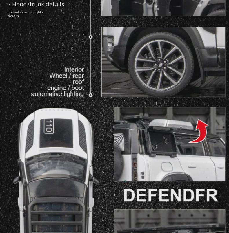 Qiyi Q3002A Off-Road Alloy Vehicle Model - Sound, Light, Pull-Back, Openable Doors - Kids' Toy Car