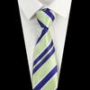 Men's Fashion Tie 7.5cm Tie Sage Green Orange Stripes Ties Business Meeting Suit Wedding Party Office Tie Men's Gift  Accessorie