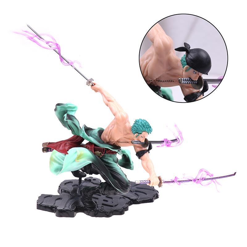 1Pcs Kid Toy Anime Figure Gk Roronoa Zoro Three-Blade Sa-Maximum Manga Anime Statue Action Figure Collection Model