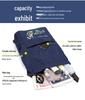 Women's Fashion Embroidery Drawstring Backpack: Oxford Cloth, Foldable Travel Bag
