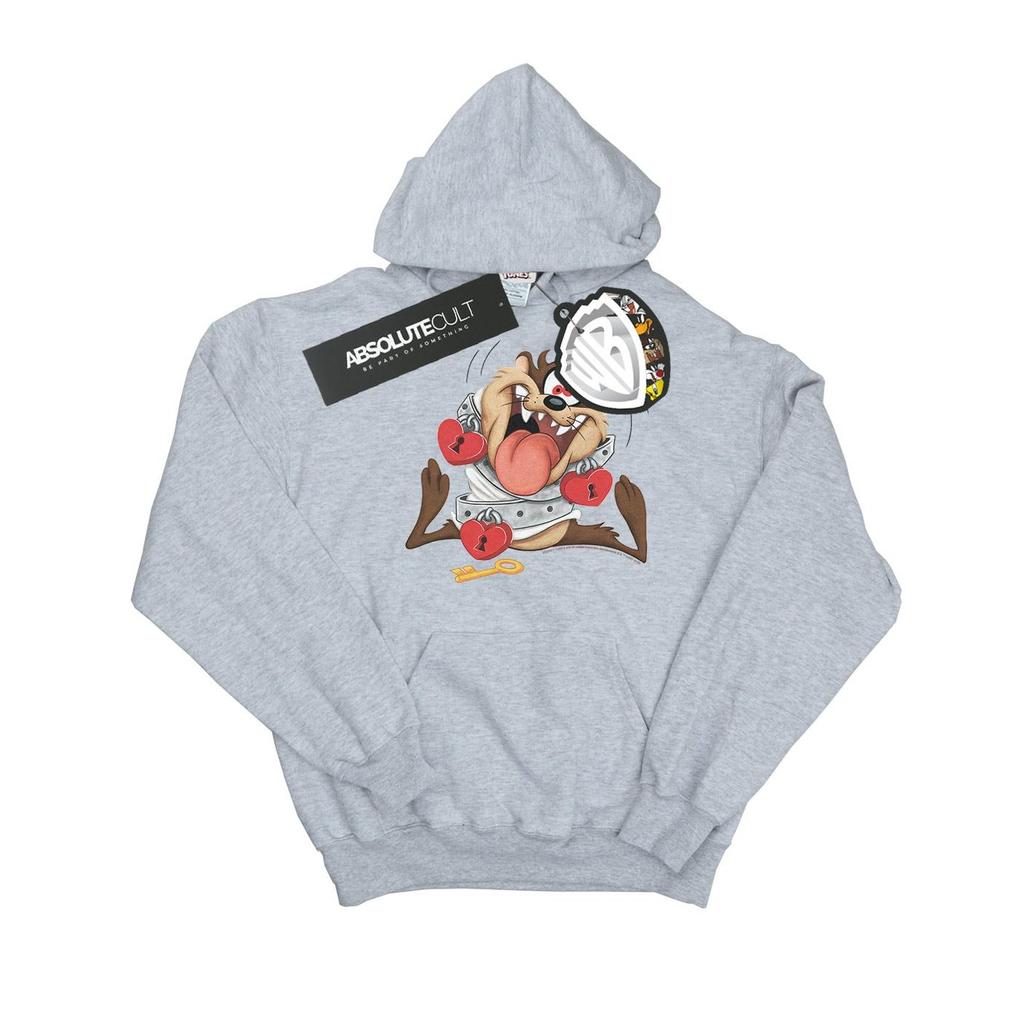 Looney Tunes Damen/Damen Taz Valentinstag Hals über Kopf verliebt Hoodie