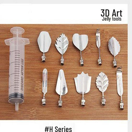 3D Stainless Steel Jelly Flower Piping & Carving Tool for Baking