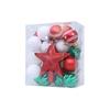 31-Pcs Christmas Ball Tree Ornament Set Hanging Ornaments Ball Plastic Tree 5x4cm For Exquisite Glitter Finish Home Decor