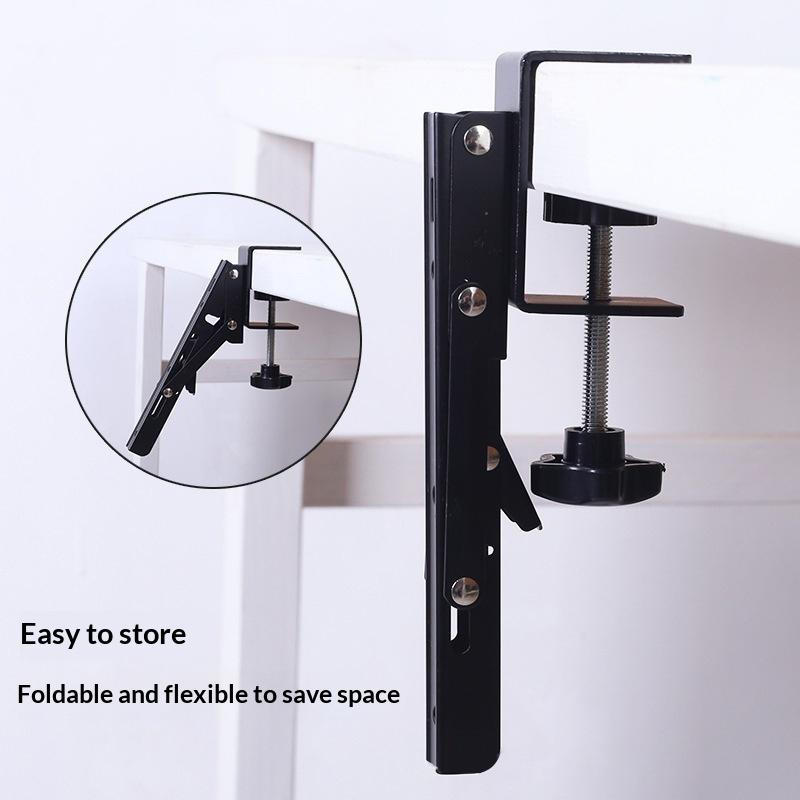 1Pcs L-Shaped Desktop Bracket Heavy-Duty Punch-Free Space-Saving Desktop Extension Plate Rack Hardware Accessories