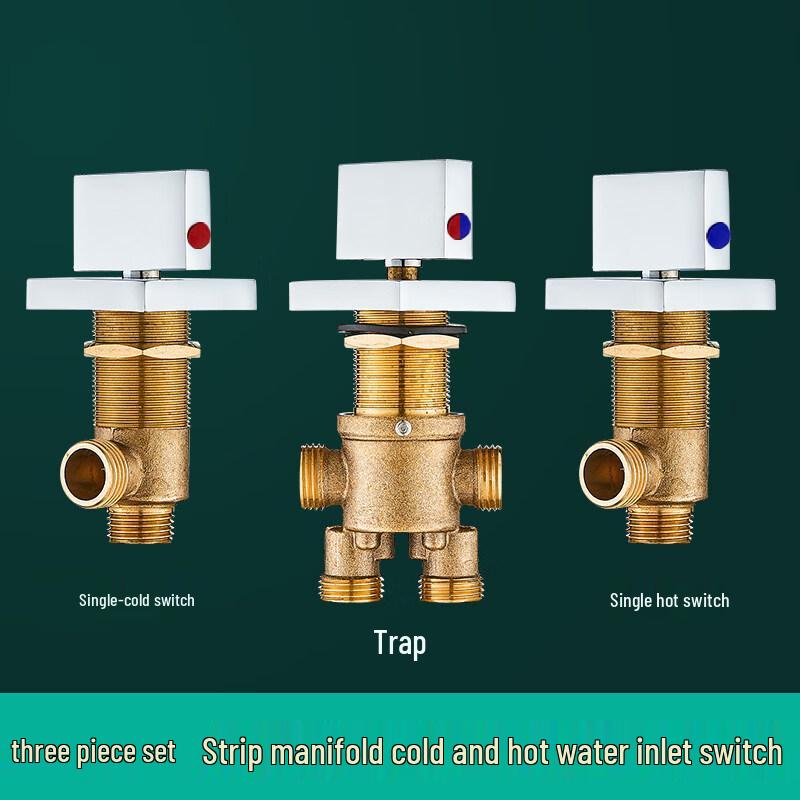 

Bathtub Faucet Diverter Valve Three-Piece Set