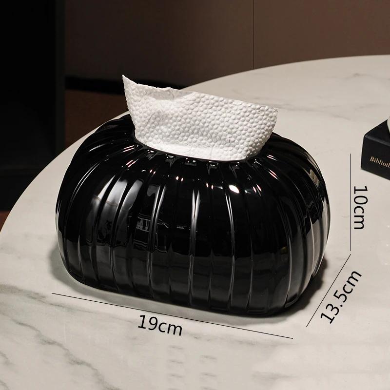 Creative Ceramic Tissue Box Napkin Paper Box Tissue Holder Tissue Case Dining Table Paper Box Home Decoration Accessories