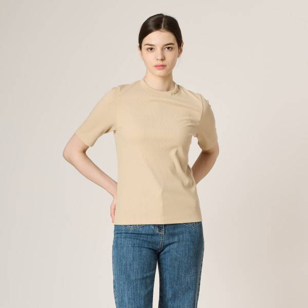 Bcbg Mock Neck Jersey B4s1x405