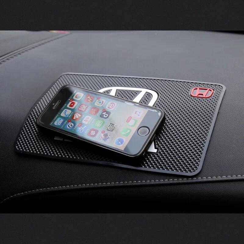 Vehicle Mobile Phone Non-Slip Pad Car Silicone Storage Mat For Honda Civic Fit Jazz Accord Pilot CRV Odyssey Passport City Shutt HQ4