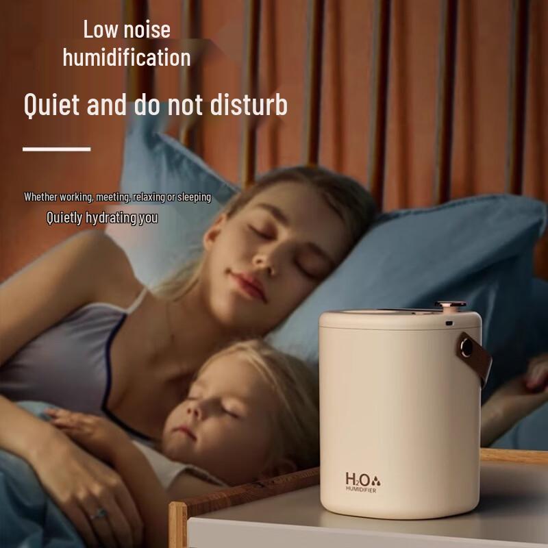 Portable Dual Spray Humidifier with Ambient Night Light