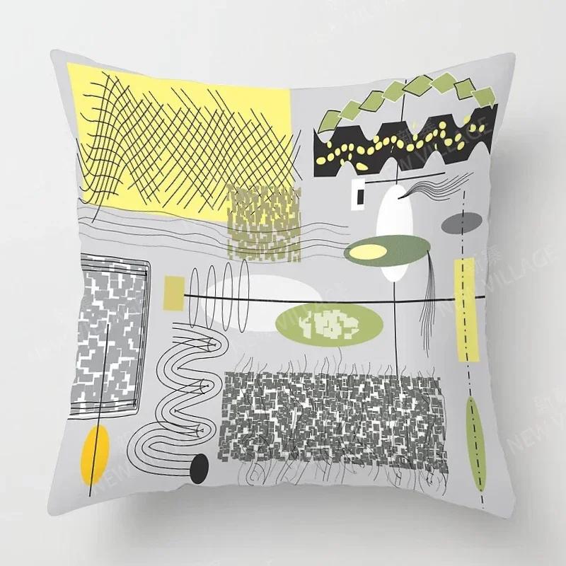 Nordic Fall Home Decor Autumn Throw Pillow Case Sofa Cushion Cover Modern X X Geometry