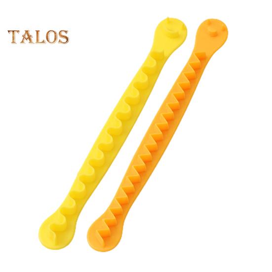 

2 шт., гибкие резаки для яиц, рифленые, для яиц вкрутую, творческая кухонная утварь для резки яиц для дома, ресторана, пекарни жёлтый