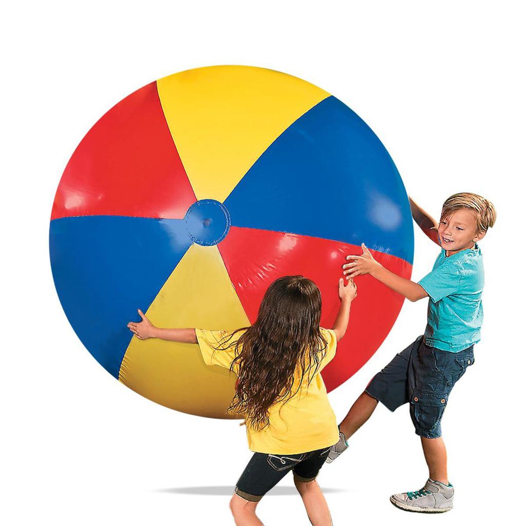 Large Colorful Inflatable Beach Ball - Perfect for Summer Parties