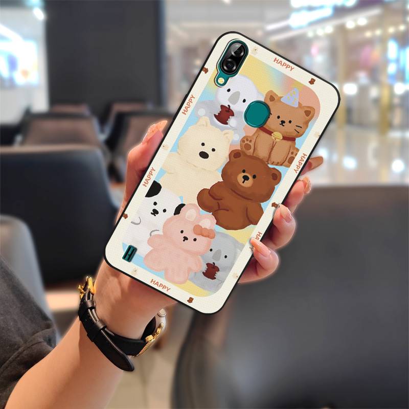 Durable Cute Phone Case For Blackview A60 Pro Waterproof Silicone Graffiti Anti-knock Phone Pouch TPU Soft Case Cartoon