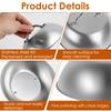 3Pcs Stainless Steel Frying Pan Covers Steak Barbecue Burger Pot Lids Round Covers Universal Restaurant Cookware Kitchenware