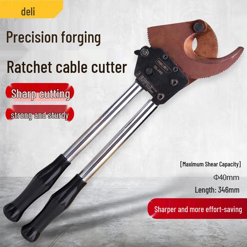 Deli Gear Type Ratchet Cable Cutter