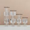 Kristallglasvase Geometrischer Blockstapel Transparent Blumenvase Unregelmäßiger Abschnitt Blumen Anordnen Heimdekorationszubehör