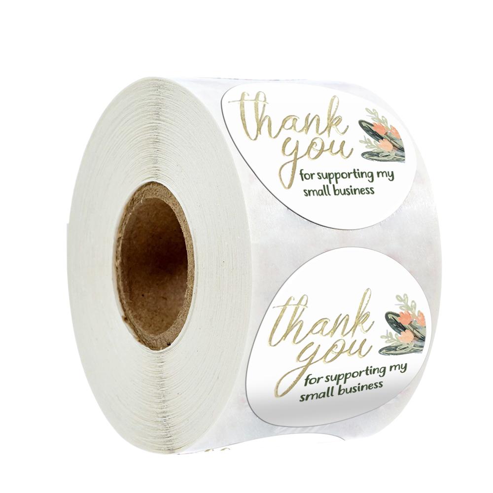 50-500pcs Thank You For Your Purchase Sticker Seal Label My Small Business Handmade Package Stationery Sticker Gift Scrapbook