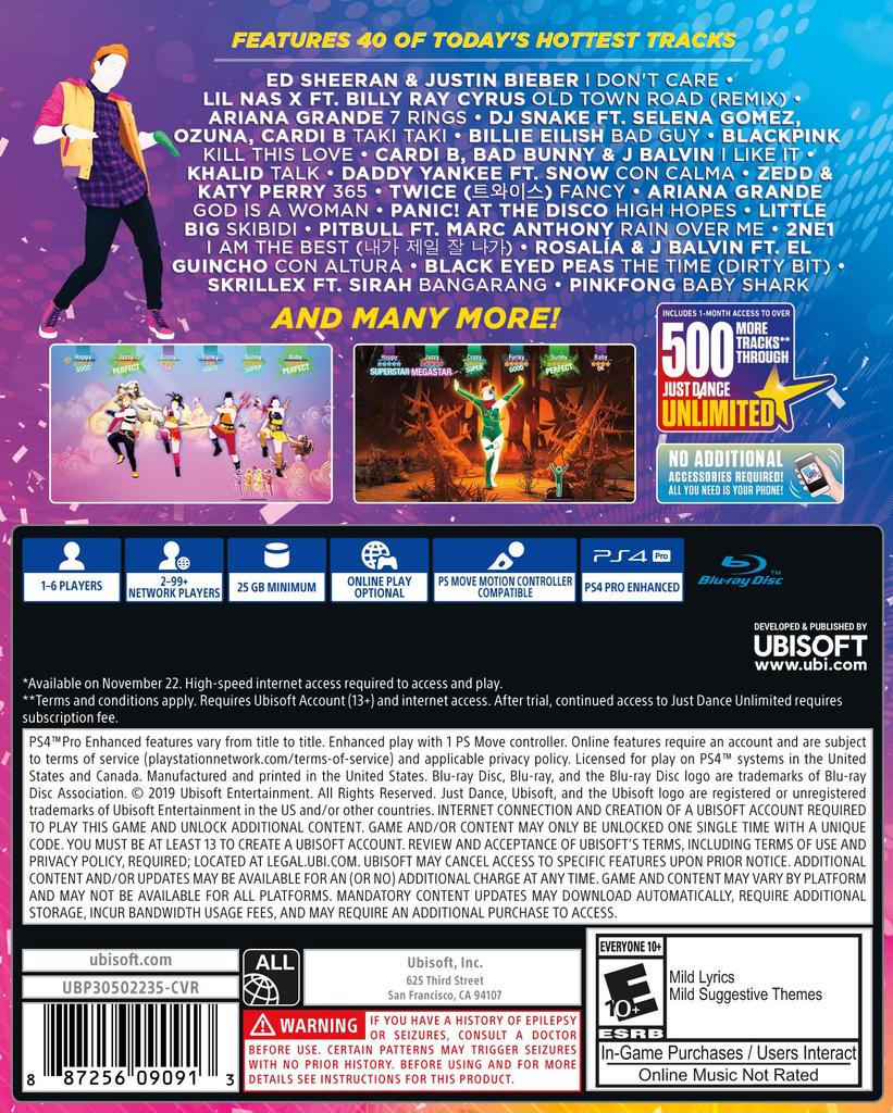 Just Dance 2020 (Import: North America) - PS4