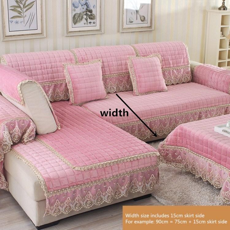 

Кружевной чехол для дивана, плюшевый противоскользящий чехол для сиденья, современный стиль, чехол для дивана, четыре сезона, полотенце для дивана 70x70