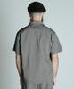 Schott Cotton Covert Short Sleeve Size Shirt, Men's, L, 010, Black, 782-5123011