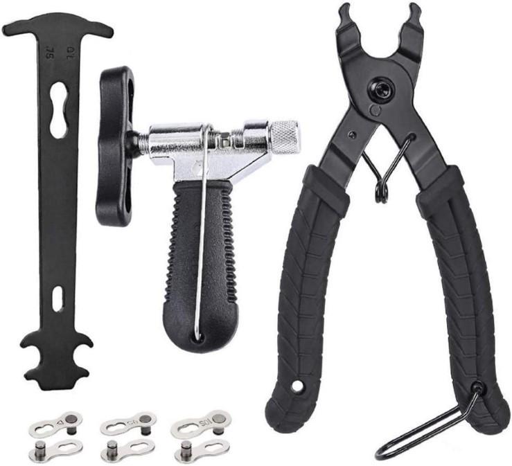 Mountain Bike Chain Tool Set: Chain Wrench, Breaker, and Magic Buckle Pliers