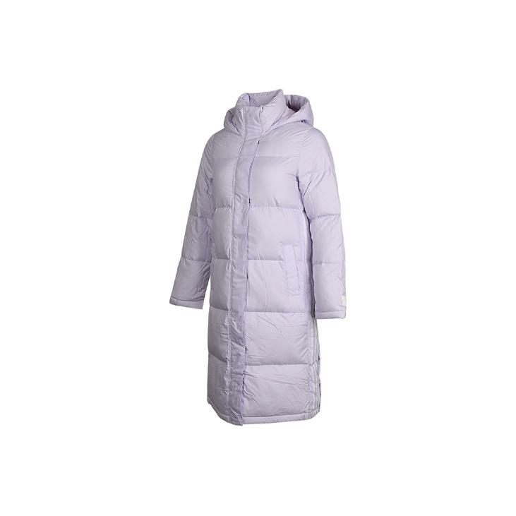 adidas Neo Damen Super Daunen Puff Winddicht Warm Lässig Sportlich Einfarbig Kapuzen Daunenjacke Winter Damenjacke Helllila GJ8809