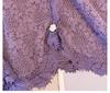 Plus Size Women's Elegant Purple Lace Top & Skirt Set for Spring/Autumn (130-300 Jin)