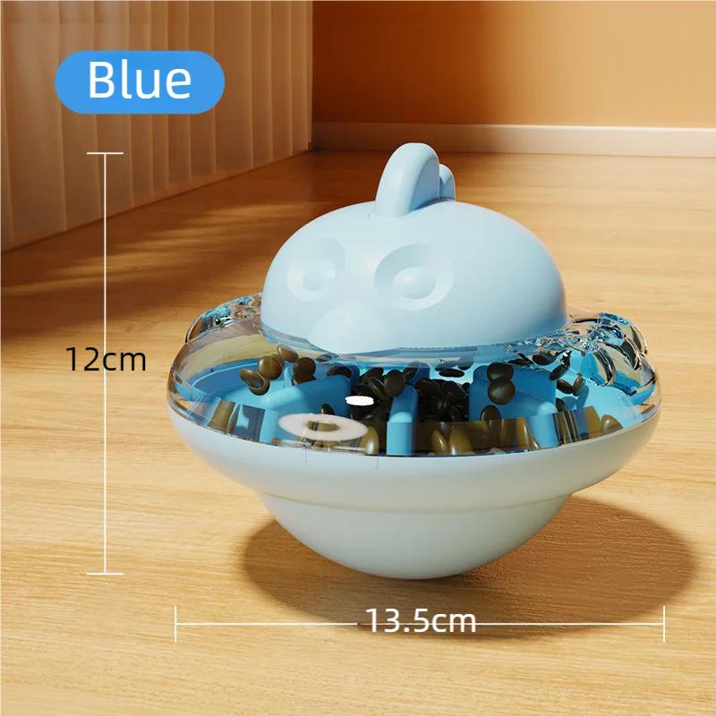 Chicken Shaped Cat Treat Dispenser Toy Adjustable Hole Slow Feeder Healthy Eating Interactive Pet Toy Easy Clean for Cats Dogs