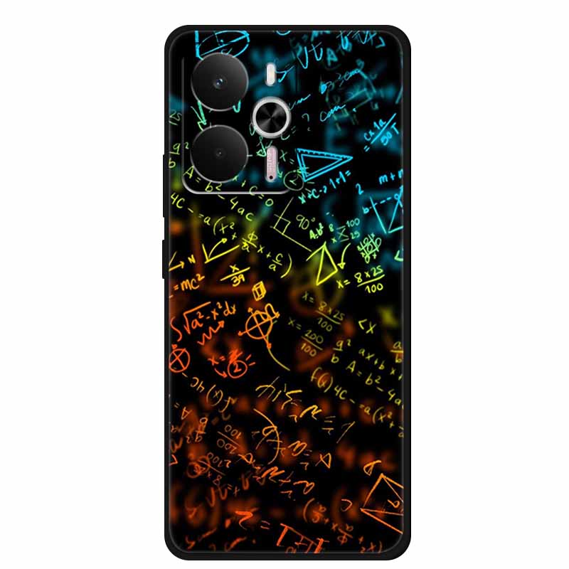 For Realme 14 Case Realme14 5G RMX5070 Phone Shell Soft Silicone Back Cover For Realme 14 Global Black TPU Funda Cute Capa Coque