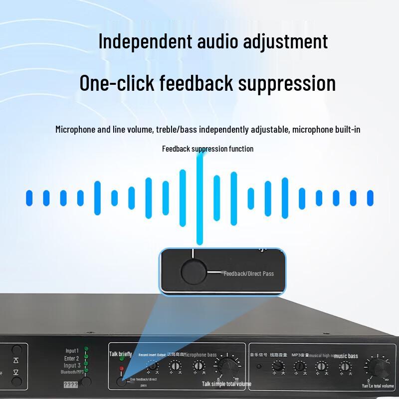 HuiDu M-180 DSP Conference & Teaching Audio Amplifier (CN Version)