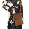 7.5" Leather Phone Pouch phone bag men wear leather belt mobile phone fanny pack for shoulder bag holster leather Mini Men's bag