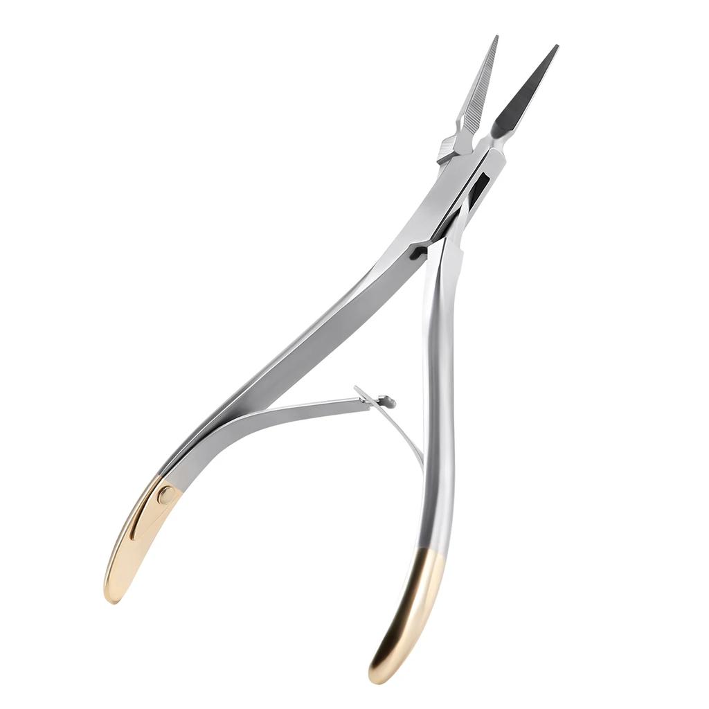 Dental Root Extraction Forceps Straight Curved Atraumatic Minimally Invasive Tool for Residual Root Tip Removal