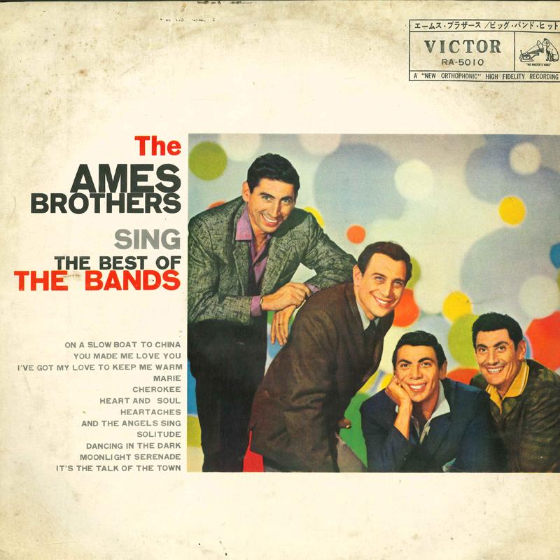 LP Record AMES BROTHERS - Sing the Best of the Bands RA5010 VICTOR Japan Pop Used