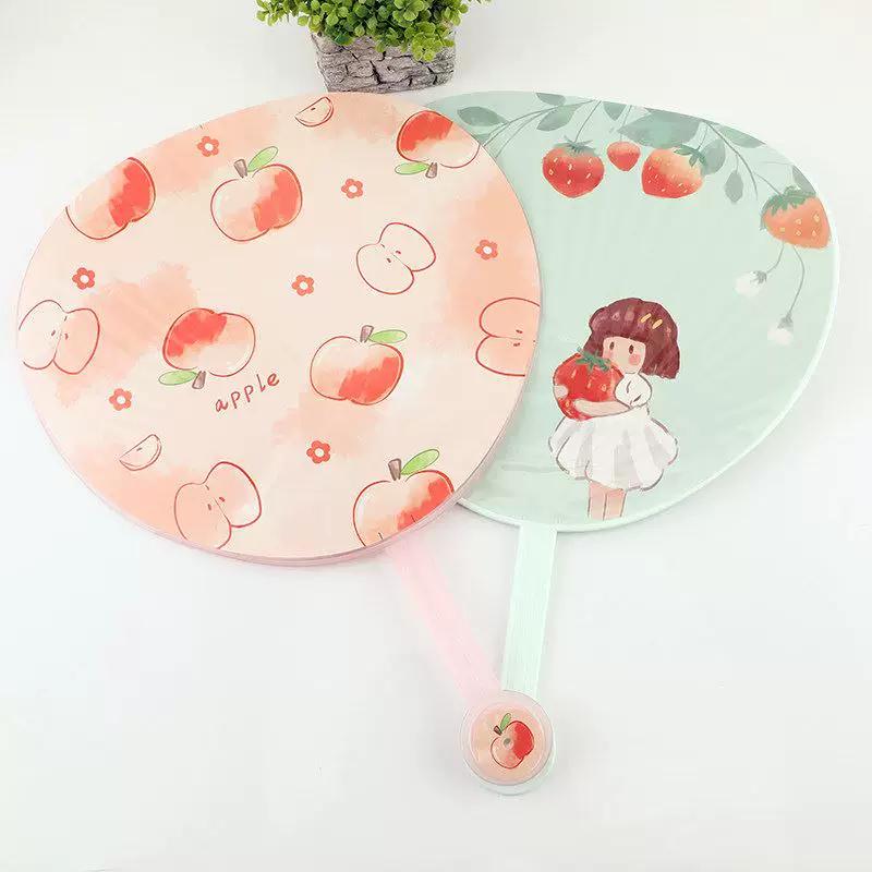 Durable Summer Fan for Children and Babies, Plastic Hand-Held Fan for Home Use, Cartoon Fan, 2025 New Model, Palm Leaf Fan