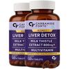 Karbamid Forte Leveravgiftningstillskott Med Mariatistelextrakt 800 mg (30:1) | Tillagt Multivitaminer & Aminosyra(Paket om 2)
