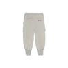 Li Ning X Jackie Chan Collaboration Kung Fu Series Solid Color Loose Fit Cuffed Sweatpants Men Bottoms Off-White AKLR997-3