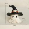 1PC Halloween Horror Hat Ghost Resin Craft Home Decor Scary Ornament Decoration Party Gift Spooky Collectible Art Fairy Garden
