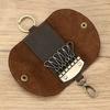 Leather Key Bag, Crazy Horse Leather Multi-Color Keychain, First Layer Cowhide Key Hanging.