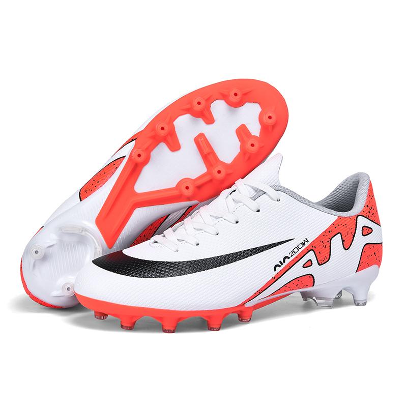 LiXingMing Football Shoes For Men White Professional Low-top Society Cleats Outdoor Lawn Teenager Soccer Training Sneaker