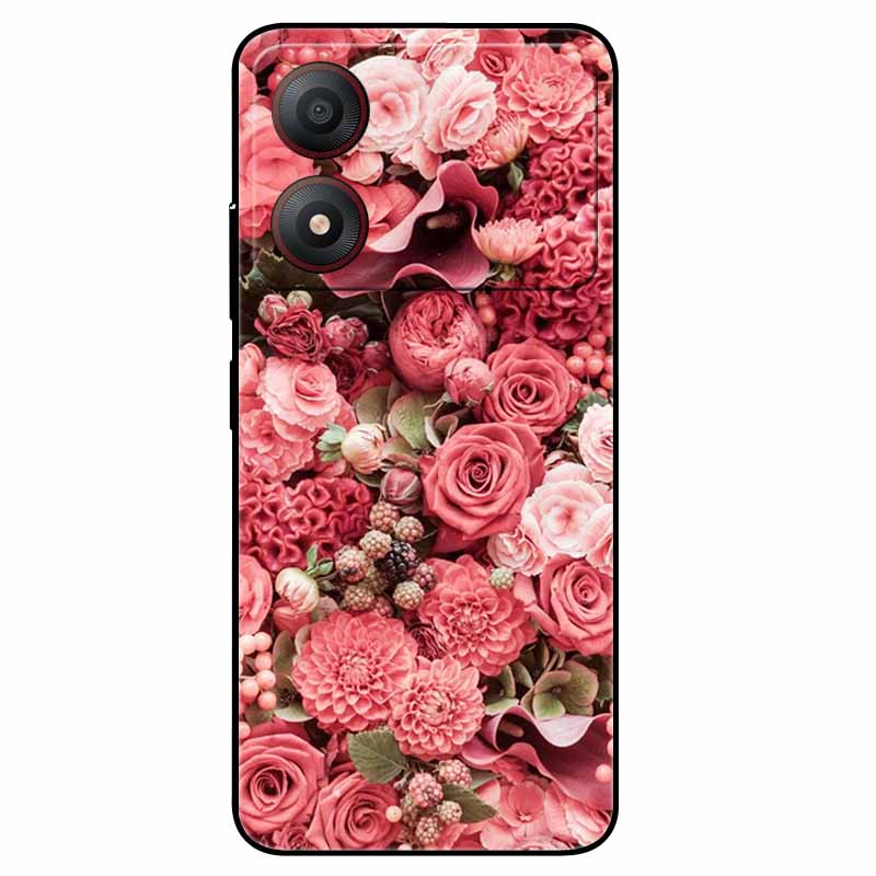 Pour ZTE Blade A34 4G Coque Anti-choc TPU Silicone Souple Housse de Téléphone pour ZTE Blade A 34 Funda Peinte pour BladeA34 Capa de Luxe