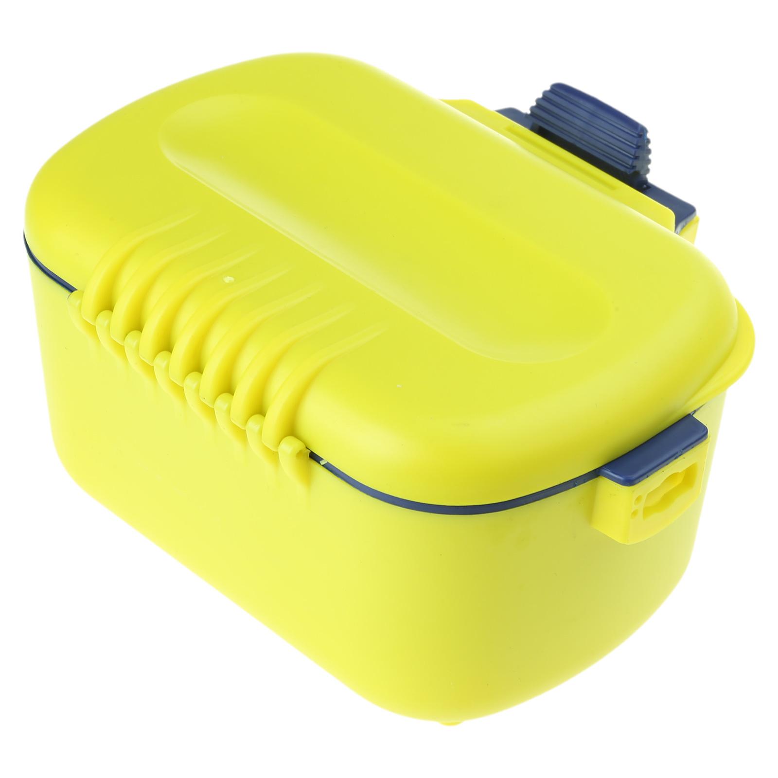 

Fishing Lures Box with Lid & Lock Fishing Lures Baits Box Live Baits Bucket Fishing Live Baits Box Insulated Baits Case жёлтый