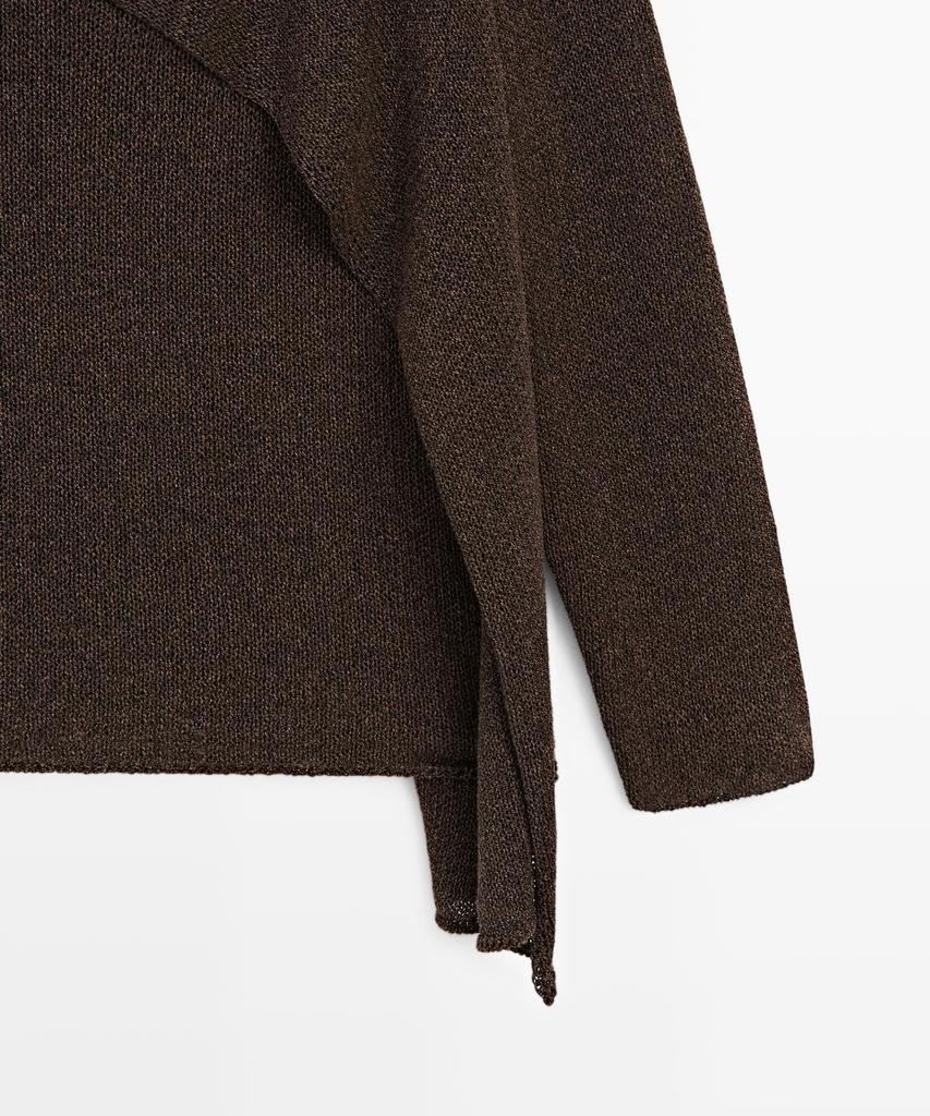 Masimodutti Cotton Blend Knit Cape