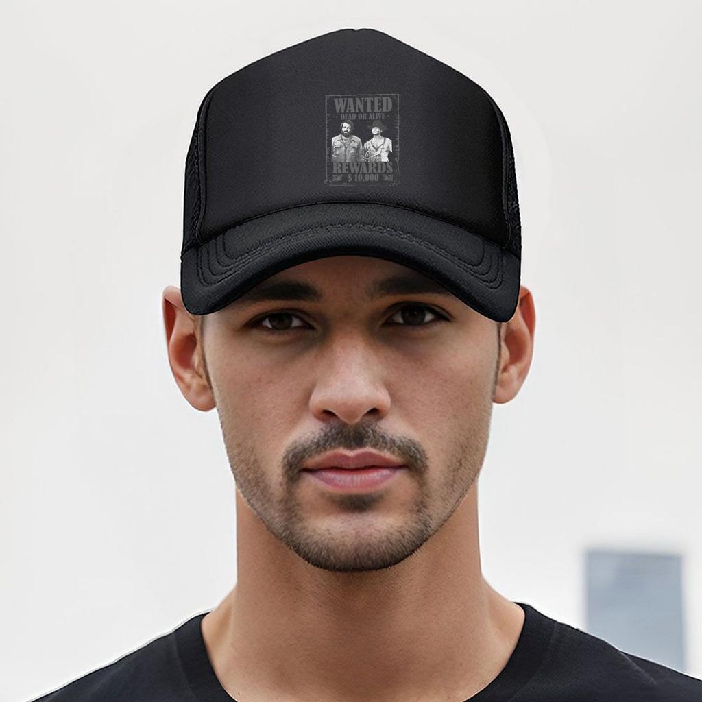 Wanted Poster Classic Western Style Dead or Alive Reward Design Mesh Baseball Cap