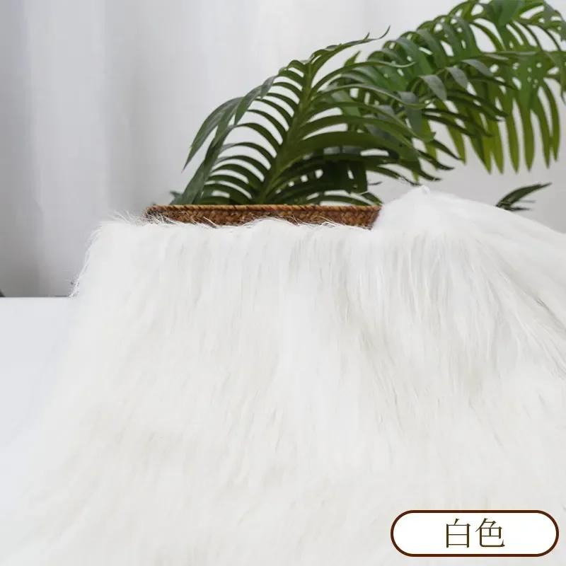 0.5/1 Yard 9cm Faux Fur For Needlework Sewing Doll Toy Beard Hairstyles DIY  Material Accessories Home Decoration Cosplay Fabric
