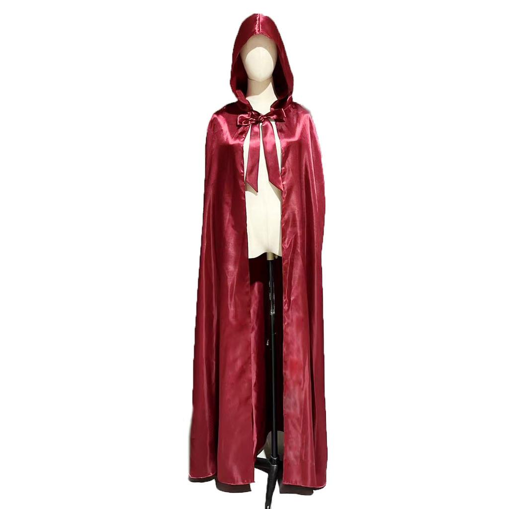 Halloween Hooded Cloak Robe Cape Party Vampire Cosplay Costume Clothing Perform