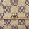 Louis Vuitton Portemonnaie Sarah N61735 Weißes Damier Azur Canvas Unisex Gebraucht