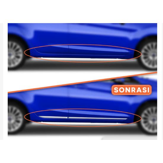 Ford Fiesta Chrome Side Door Molding 4 Pieces 2017 and Above