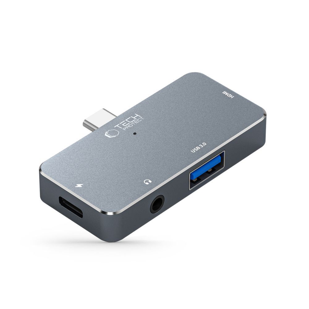 Tech-Protect V6-Hub Adapter 4In1 Grey