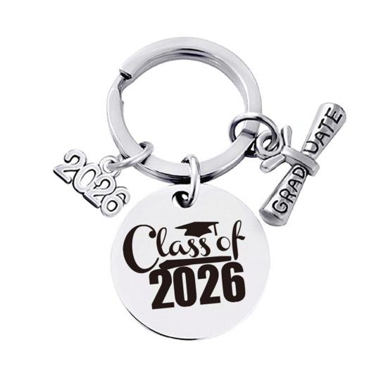 Keychain Pendant Class of 2026 Durable Stainless Steel Keepsake Nursing Law Students Keychain