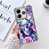Floral Skull Flower Skeleton Plating Phone Case For Xiaomi Redmi Note 14 15 Pro Plus 13 12 11 11S 11T 10 9S 9 5G Anti-Fall Airab
